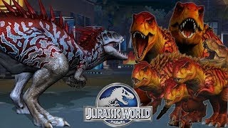 INDOMINUS vs 99 T.REX HIGHSCORE 99 TYRANNOSAURUS DEFEATED WORLD EVENT COMPLETED Jurassic W