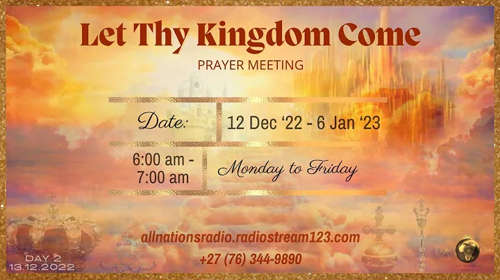 Ps Chanthal Whites | All Nations Radio | Let Thy K...
