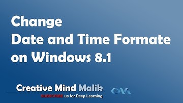 Change Date and Time Format on Windows 8.1
