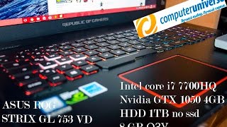 Ноутбук ASUS GL 753 VD *i7 7700 Nvidia GTX 1050 4GB*