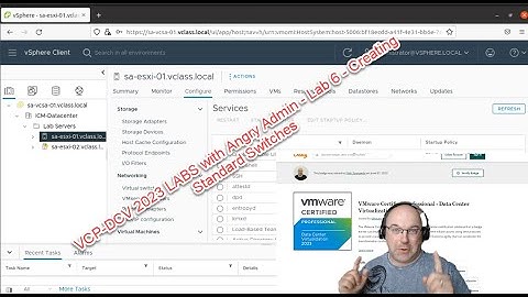 Data Center Virtualization 2023 (VCP-DCV 2023) Lab 6 - Creating Standard Switches #vmware