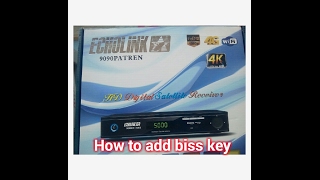 How to add biss key Echolink 9090