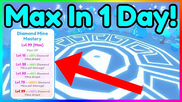 Max Diamond Mine Mastery In 1 Day! Pet Simulator X!