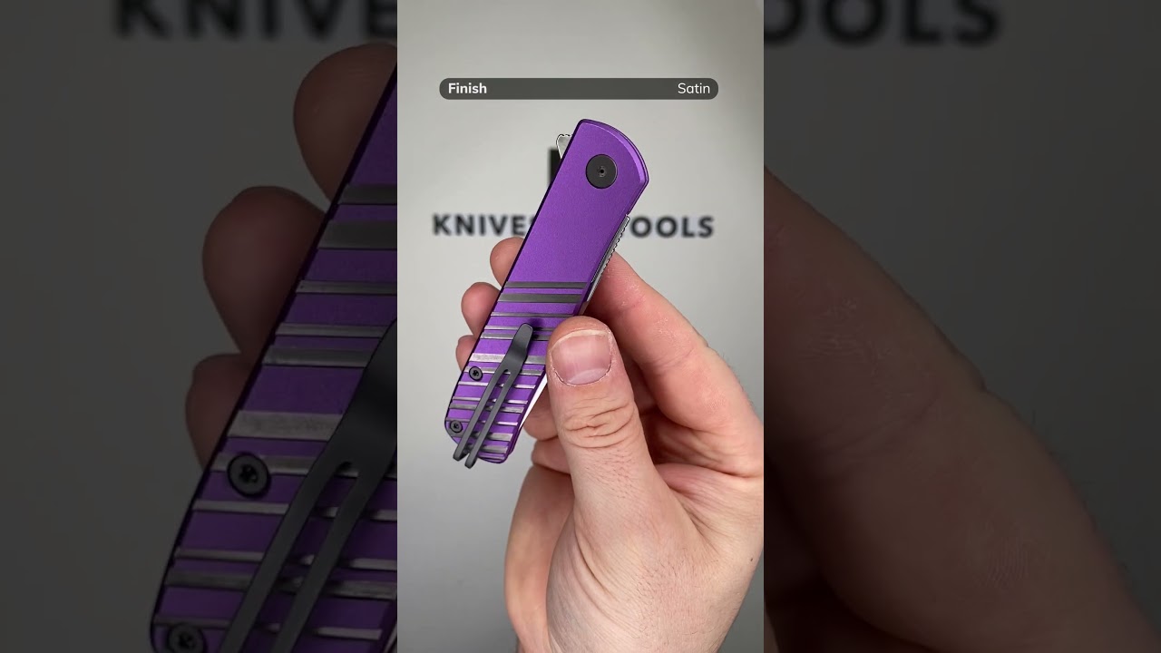 Real Steel Karly 6053 VG10, Purple/Grey Aluminium, pocket knife