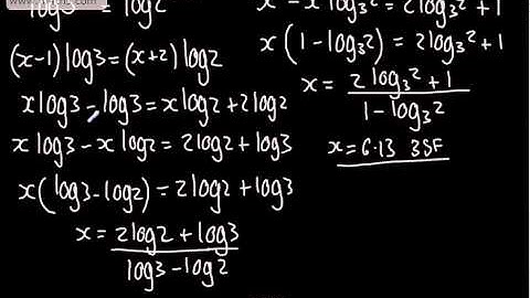 Core 2 - Exponentials and Logaritms 3 - Exponential Equations simplifying and evaluating AS Maths