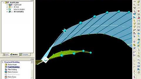 Petrel Schlumberger Connect two faults 9