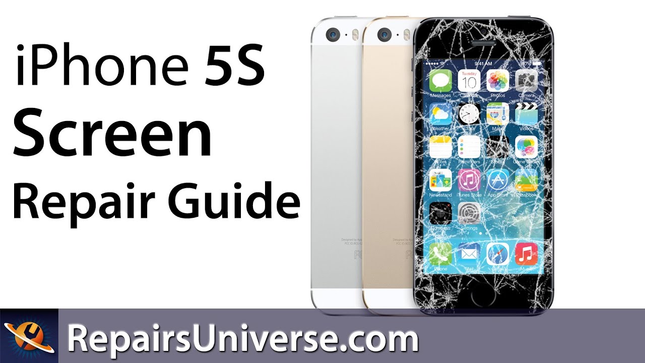 Iphone 5s screen repair replacement guide youtube