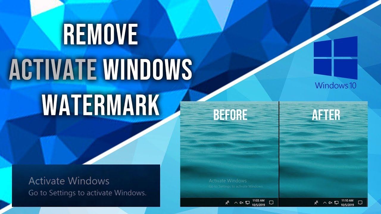 remove activate windows watermark without activating