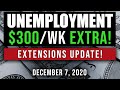 (UPDATE!) UNEMPLOYMENT EXTENSION! 13 WEEKS & $300/WEEK FPUC, PUA & PEUC UNEMPLOYMENT BENEFITS