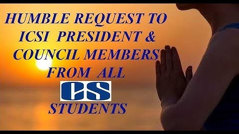 ICSI REFORMS |HUMBLE REQUEST TO ICSI PRESIDENT FROM CS STUDENTS | ONE DAY GAP BETWEEN EXAM|