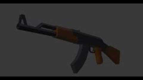 AK47 Model | Blender Timelapse