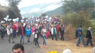 Entrada de la virgen del tulillo ala garita 2014
