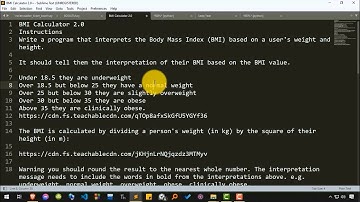 17 - Coding Challenge: BMI Calculator 2.0
