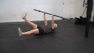 Barbell Hollow Hold Flutter Kicks