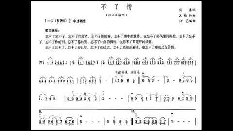 不了情 G调伴奏 Love without end - instrumental in G