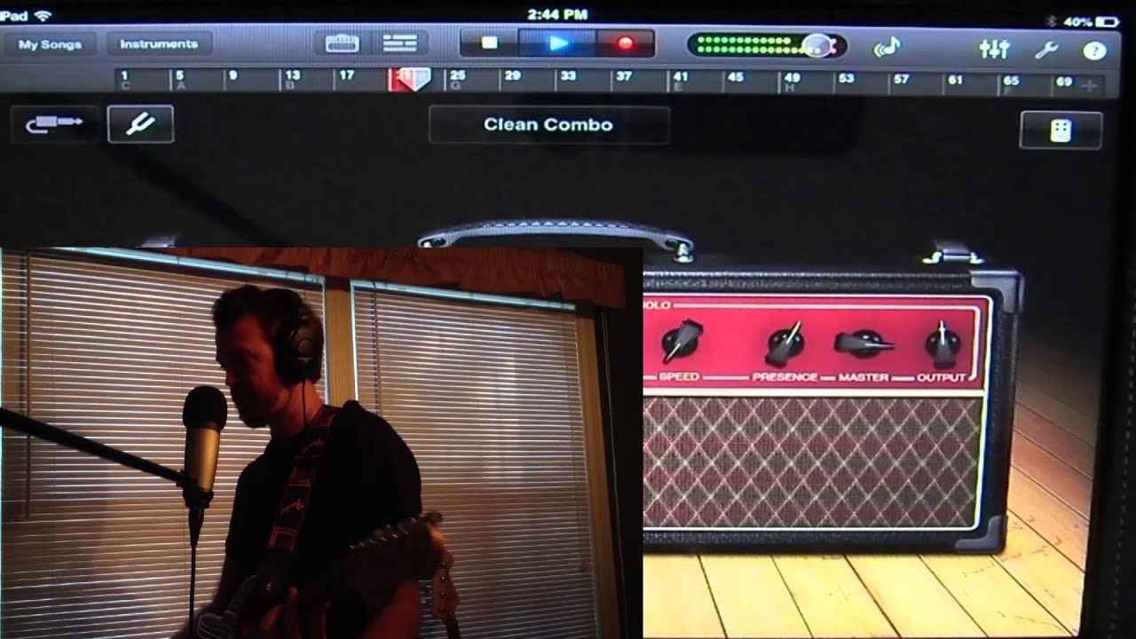 Garage Band Mobile Tutorial 11 Guitar Amp YouTube
