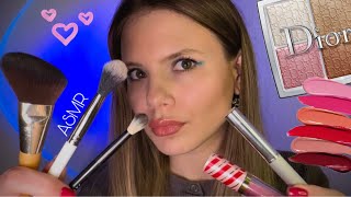 АСМР💄 МАКИЯЖ в уютном треш салоне | Комфортная визажистка 💋