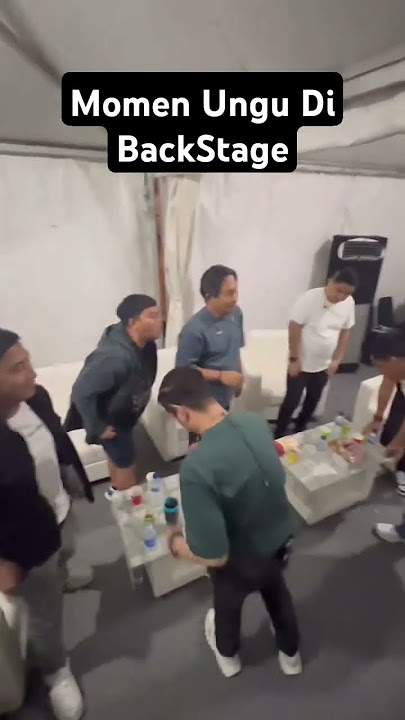 Momen ungu band di backstage.. manggung di Honda Bikers Day 2024 #pashaungu #unguband