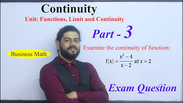 Continuity Part 3 || NEB Business Mathematics Limit and Continuity Class 12 in Nepali Solution