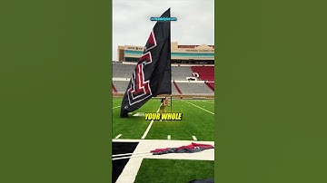 Carrying Stadium Flags Is Harder Than It Looks! 🏳️💪