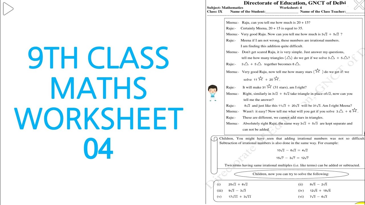 doe-9th-class-solution-of-maths-worksheet-04-addition-of-irrational-numbers-date-12-04-2021