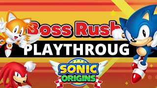 Sonic Origins Boss Rush Playthrough