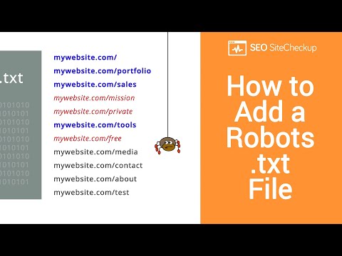 Video: How To Compose A Robots Txt File