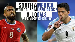 SOUTH AMERICA WORLD | CUP QUALIFIERS | ALL GOALS | ALL 5 MATCHES JANUARY 2022 | FULL HIGHLIGHTS screenshot 2