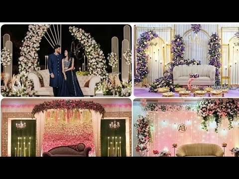 Latest wedding Reception stage decoration 2026 | simple and elegant reception decoration #wedding