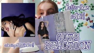GUTS by Olivia Rodrigo Album Reaction and Unboxing the Fanbox, Music Student Relates!