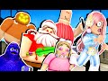 Chapper au pires obby de roblox queen bary barbie grimace barry nol et halloween