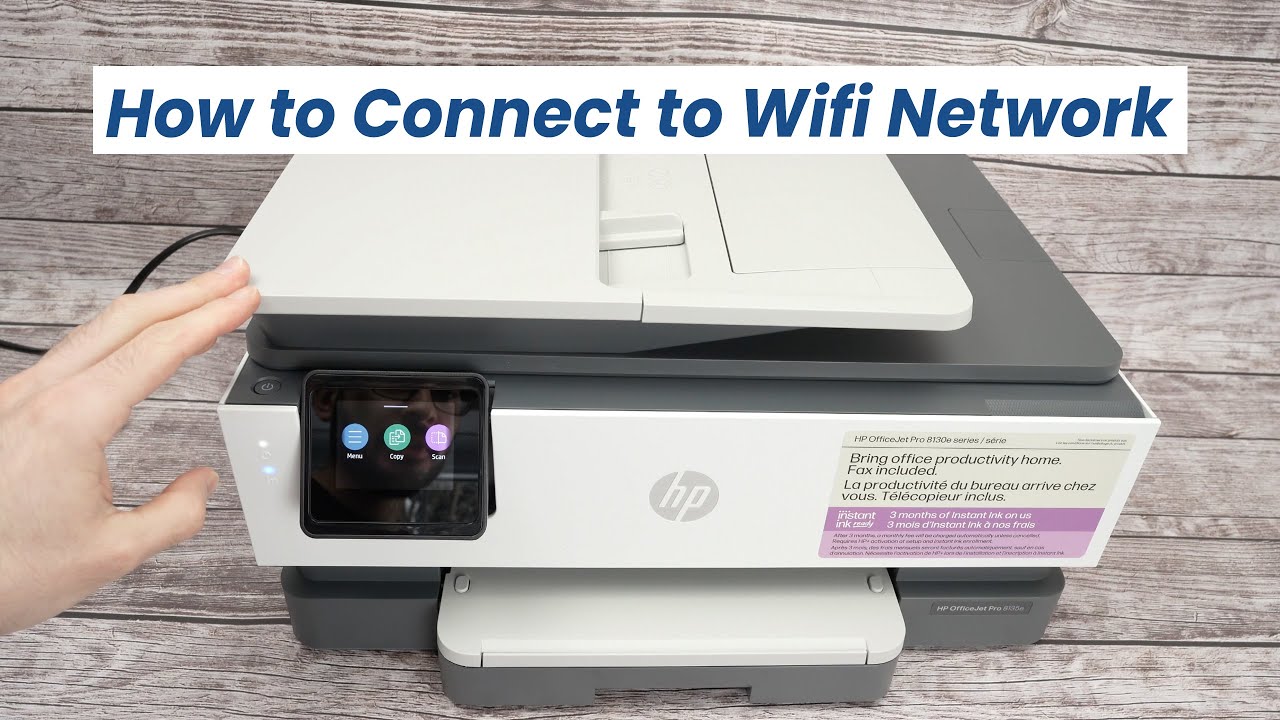 How to Connect Your HP OfficeJet Pro 8135e to Wifi - YouTube
