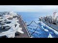 Super Close ! Refueling Massive US Aircraft Carrier With Million $ of Oil