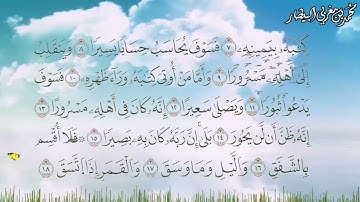 سورة الانشقاق برواية السوسي عن أبي عمرو البصري - الشيخ محمد بن مغربي البيطار