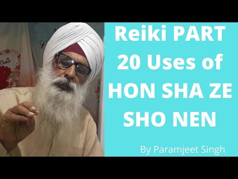 Reiki PART 20 Uses of  HON SHA ZE SHO NEN