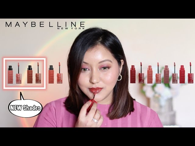 Maybelline Superstay Vinyl Ink Liquid Lipsticks (+2 New Shades) Review &  Lip Swatches - YouTube