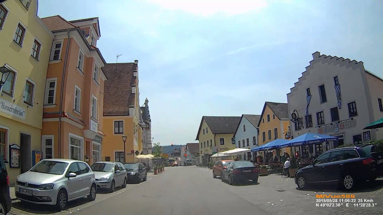 D: Stadt Beilngries. Landkreis Eichstätt. Kleine Fahrt durch die Stadt. Mai 2015