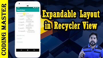 Expandable Layout in Androidx RecyclerView + On click Event on the RecyclerView - Android Studio