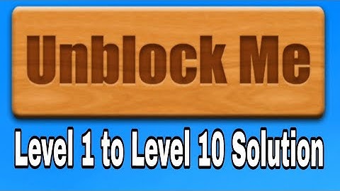Unblock Me Game level 1 to level 10 solution। Android Game । Unblock Me Solution । Mokka Gamer da