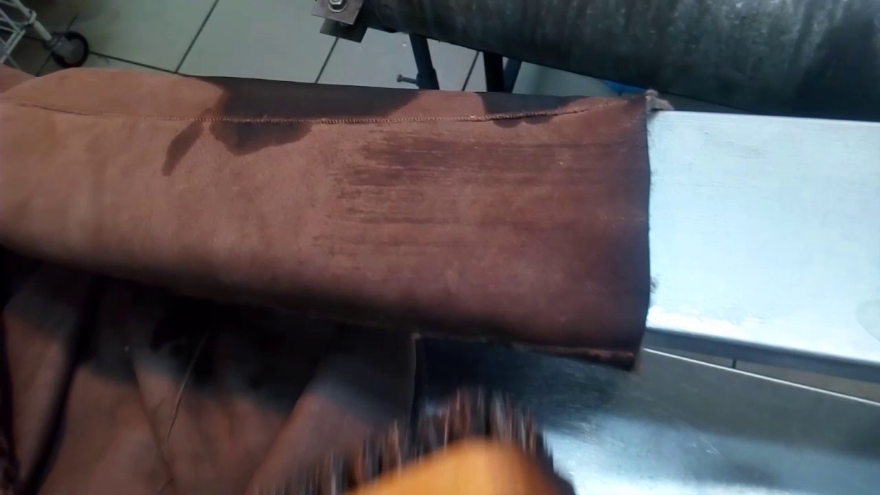 Чистка дубленки - YouTube