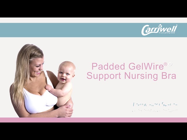 Carriwell - Maternity & Nursing Bra with Padded Carri-Gel support The Carriwell  Maternity and Nursing Bra with Padded Carri-Gel support is designed for  fuller breasts and curves, this patented “seamless” nursing bra