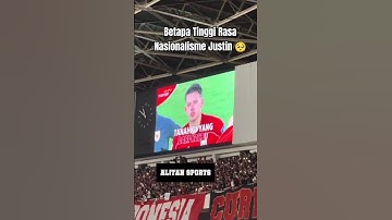 Thumbnail of Tingginya Nasionalisme Justin Hubner Anthem Tanah Airku #shorts #tanahairku #justinhubner #indonesia