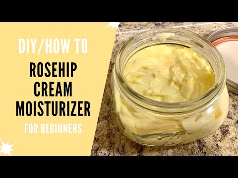 DIY: How to make Rosehip Cream Moisturizer (w/ emulsifying wax) | For beginners 💛