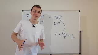 Dimensional Analysis For Velocity Vector In Polar Coordinates 2D Coordinate Systems