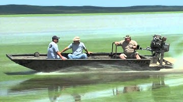 Xpress Mud Boat with Gator Tail surface drive