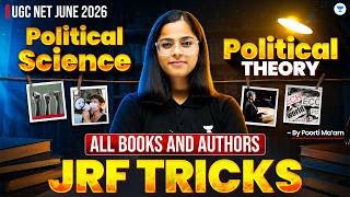 Book &amp; Authors MCQs Practice with TRICKS 🔥 | UGC NET Political Science June 2026 | By Poorti Ma'am