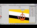 50. Adobe Illustrator Tutorials: Draw Brunei Flag Part 2 - Khmer Compute...