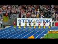 Leichtathletik-WM 2009 Berlin, 100 Meter Männer, Finale am 16.08.2009, Usain Bolt, Weltrekord (HD)