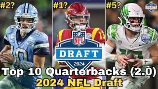 Ranking The Top 10 QUARTERBACKS in The 2024 NFL Draft | Mid-Season Rankings