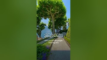 حالات واتس اب قرآن كريم 💎💛  سورة النصر ⚘️تلاوة مؤثرة بصوت جميل 💎
